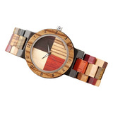 Reloj De Dama Joefox Bambu Estuche Madera