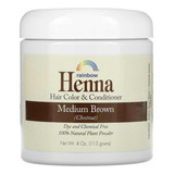 Henna Rainbow, Color Castaño Mediano, Tinte 100% Natural