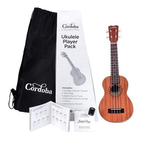 Córdoba Player Pack Ukelele Soprano + Accesorios Up1s Oferta