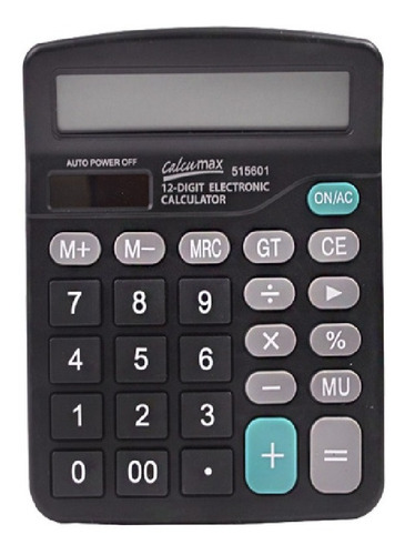 Calculadora Kenko Kk-837b De 12 Dígitos Grandes 16x12cm, Cor Escrita, Preto