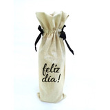 Bolsa Tela Vino Estampada Regalo Día Del Padre Feliz Día