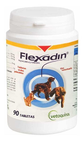 Flexadin 90 Comprim. Condroprotector Natural Perros Y Gatos