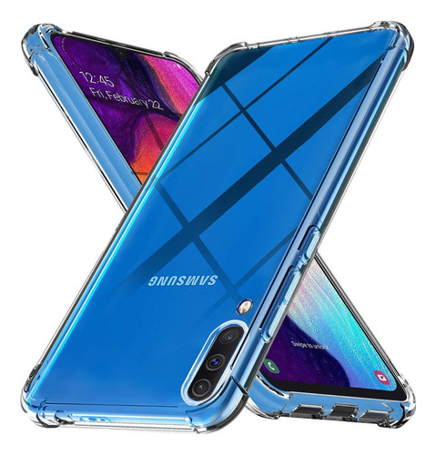 Funda Anti Golpes  Para  Samsung A30s A50  + Vidrio Templado