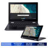 Chromebook Touchscreen Acer Amd4 32gb Ram 4gb - Chrome Os