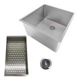 Cuba Gourmet Quadrada Aço Inox 40x40cm Premium Escovada