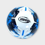 Balon De Futbol N°5 Steem Blanco/azul. 400-420 Grs.  Pelota