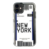 Funda Ticket New York Para iPhone 11 + Vidrio Templado