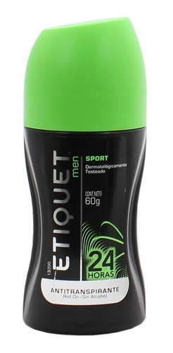 Etiquet Antitranspirante Roll-on 60 Gr Men Sport