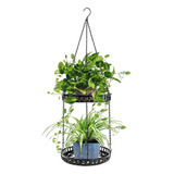 Colgador De Plantas Interior/exterior De 2 Niveles, Est...