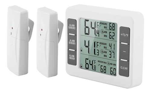 Termómetro Inalámbrico Digital Con Alarma Audible Para Refri