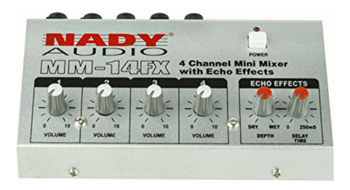 Nady Mm-14fx 4-channel Microphone Mixer With Integrated Echo