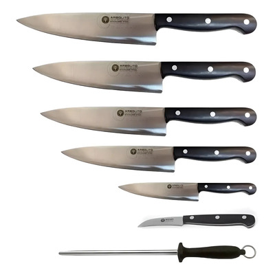 Set Boker Arbolito Cuchillos Chef Carnicero 7 Piezas Acero Negro | Envío gratis