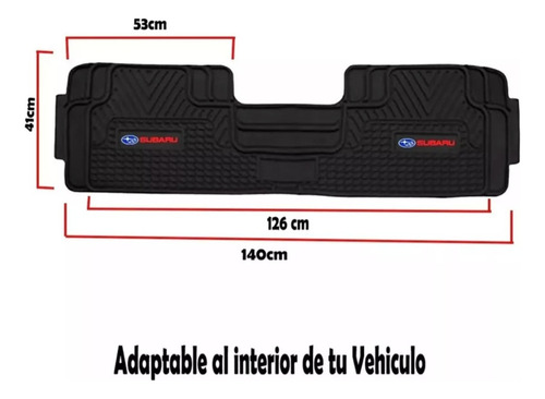 Pisos Pvc Jebe Auto Subaru Crosstrek, Outback, Forester Foto 3