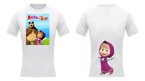 Camisa Masha Urso Personalizada Masha Urso Oferta