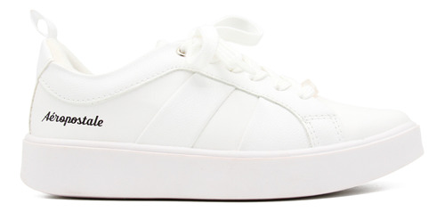 Tenis Blancos Plano Liso Mujer Aeropostale Original Corsu 