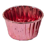 25 Capacillos De Papel Metalizado Para Cupcakes Color Rosa