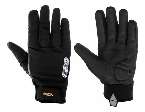 Guantes Moto Gp23 Softshell T/ Neoprene Full Color Negro Talle M