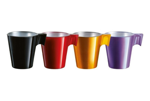 Luminarc Taza Flashy Colors Longo X 4