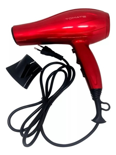 Secador De Cabelo Profissional 1900w 3 Temperaturas Tomate Cor Vermelho 110v