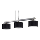 Lampara Colgante 3 Luces Acero Apto Led Moderno Envio 