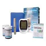 Glucómetro Medidor Glucosa Kit Tiras Lancetas 
