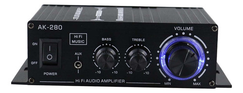 Amplificador De Potencia De Audio Estéreo Ak-280 De Doble