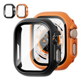 2 Fundas Naranja Y Negro Para Apple Watch Ultra 49 Mm