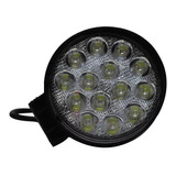 Faro Auxiliar Led Redondo 14 Led 42w 4x4 Agro Off Road Agro