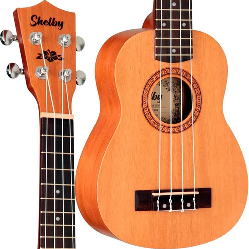 Ukulele Shelby Soprano Tobaco Su21m Cor Marrom