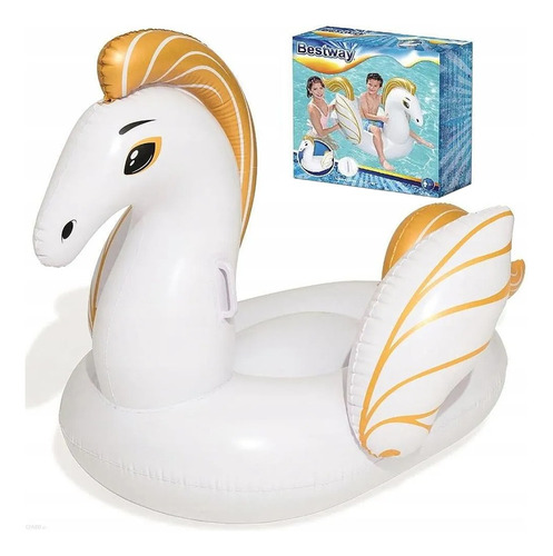 Colchoneta Inflable Pony Con Alas Flotador Bestway 41121