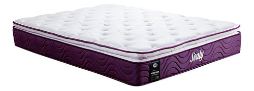 Colchón Queen Size Sealy New Manchester Color Violeta Oscuro