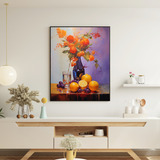 Quadro Decorativo Grande Sala 90x60 Frutas Contemporâneas 02