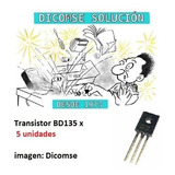 Transistor Bd135 Bd135 Trans Nnp 45v 1.5a To126 X 5 Unidades