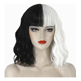 Pelucas - Juziviee Cruella Deville Wigs For Women Kids, 