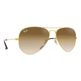 Óculos Sol Ray-ban Rb3025l 001/51 58 Marrom Aviador Rb 3025 