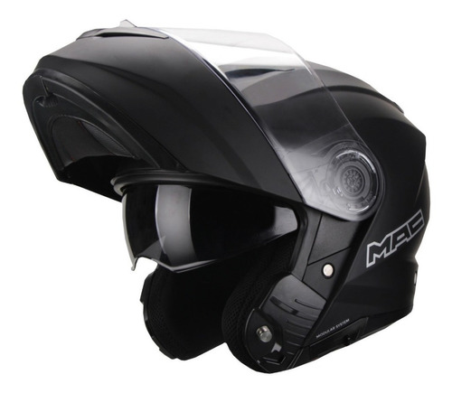 Casco Rebatible Mac Rock Negro Mate By Ls2 Plan Fas Motos