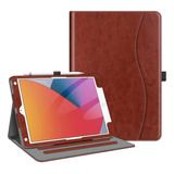 Tableta Fundas P/, Fintie Marrón Vintage Para iPad 9/8/7 Gen