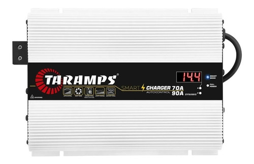 Fonte Taramps Smart Charger 70 Amperes Bivolt Voltimetro 90a