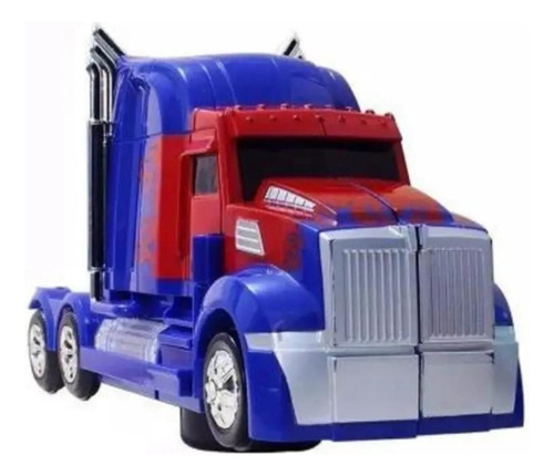 Brinquedo Caminhão Transformers Prime Vira Robô Bate E Volta