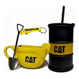 Vaso Caterpillar + Taza Cat + Llavero Cat