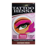 Henna Para Sobrancelha Tattoo Henna Castanho Médio