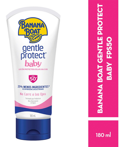 Protector Solar Banana Boat Gentle Protect Baby Fps 50+, 180ml