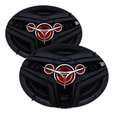 Par Alto Falante Bomber Quadriaxial 6x9 Bbmax 70w Rms Cor Preto