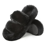 Pantuflas De Felpa Para Mujer, Moda Informal, Mullidas, Térm