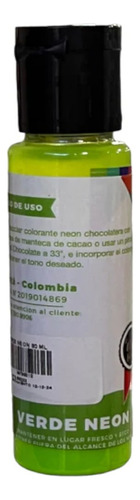 Colorante Lipo Verde Neón 30g - g a $586