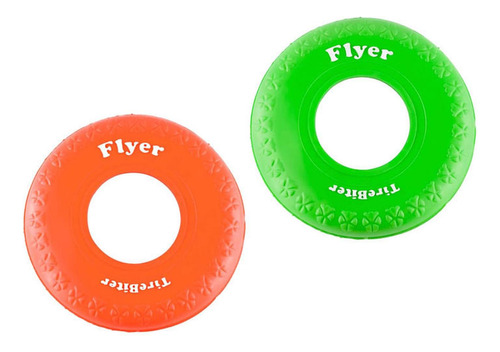 2 Frisbee Goma Segura Para Perros: Ideal Para Adiestramiento