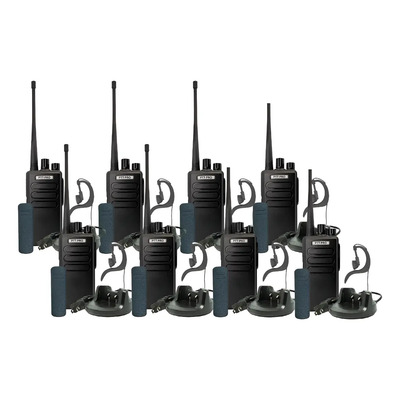 8 Radios Uhf Pro1000 16 Canales Compatible Kenwood Motorola | Envío gratis