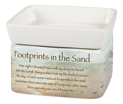 Elanze Designs Footprints In The Sand - Vela Elctrica De Cer