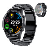 Reloj Inteligente Bluetooth Gadnic Pantalla Táctil Smartwatch Color De La Caja Blanco Color De La Malla Negro Color Del Bisel Negro