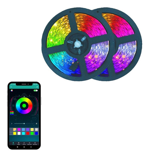 Luces Led Rgb Para Habitacion Cinta Leds Usb Bluetooth Music